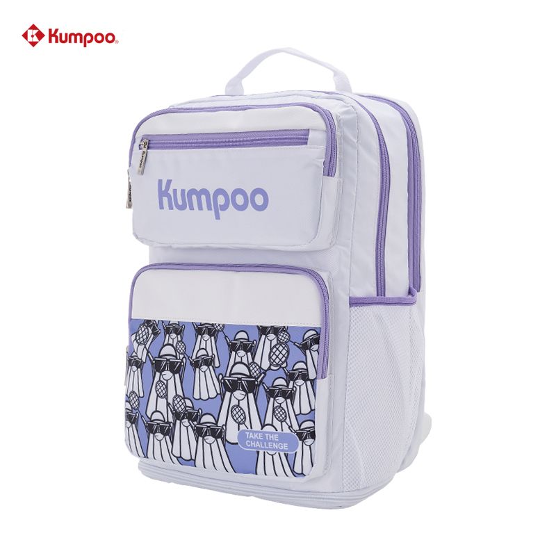 Рюкзак Kumpoo KB-471 white/purple, 41x27.5x17 см