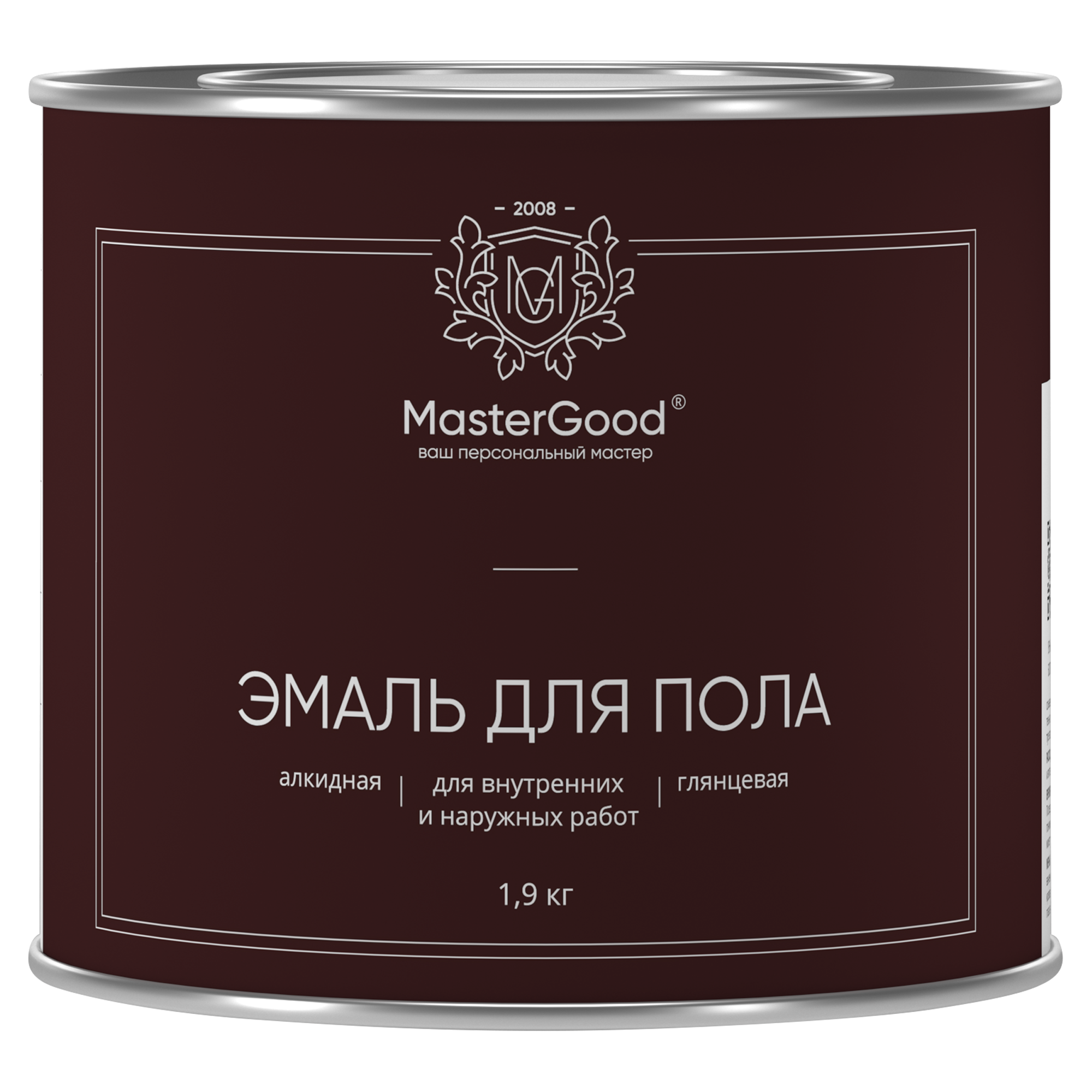 фото Эмаль для пола master good желто-коричневая 1,9 кг