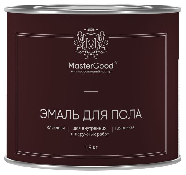 Эмаль для пола Master Good желто-коричневая 1,9 кг