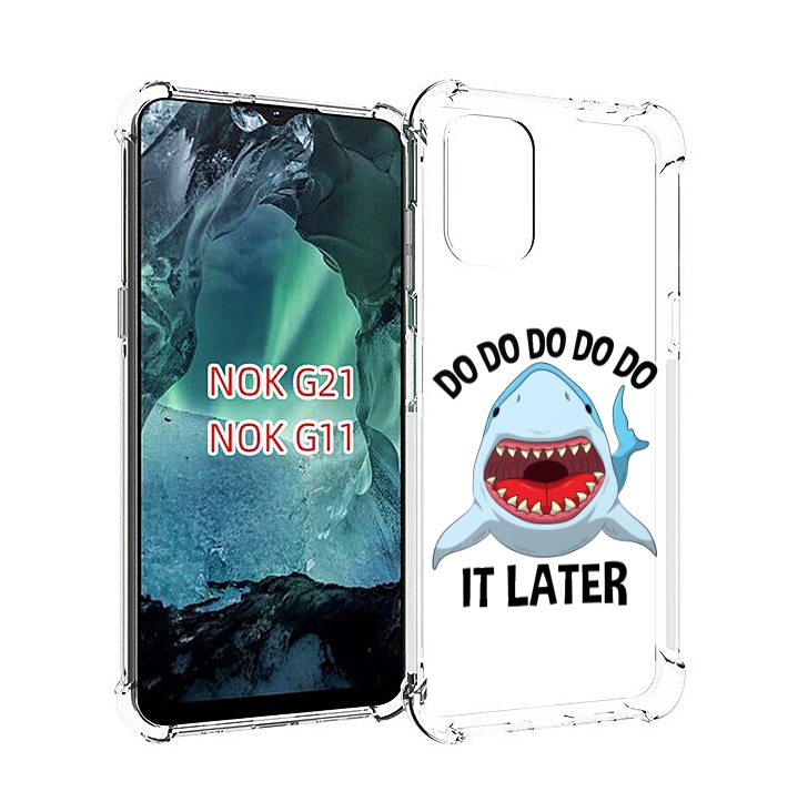 

Чехол Mypads Акула Для Nokia G11/G21, Прозрачный, Tocco