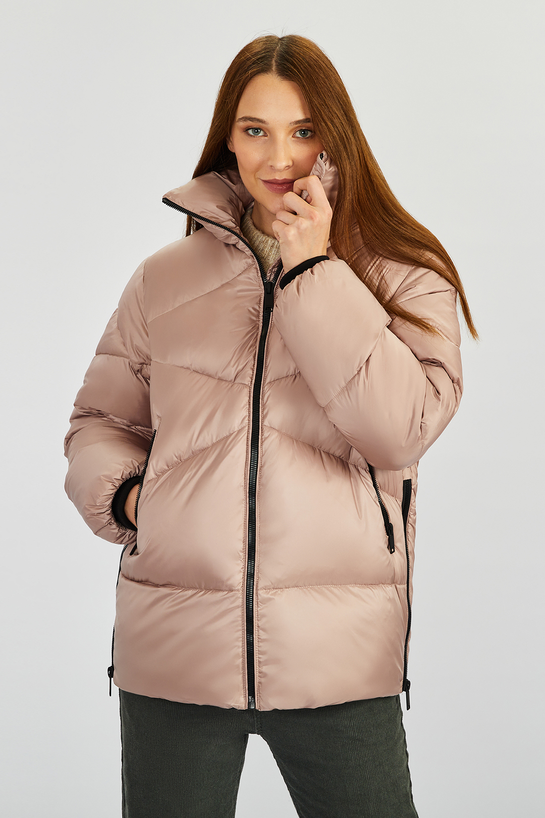 

Пуховик женский Baon B0022517 бежевый XXL, B0022517