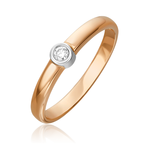 

Кольцо из золота р.  PLATINA jewelry 01-0303-00-101-1111-30, бриллиант, 01-0303-00-101-1111-30