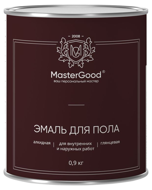 фото Эмаль для пола master good золотисто-коричневая 1,9 кг