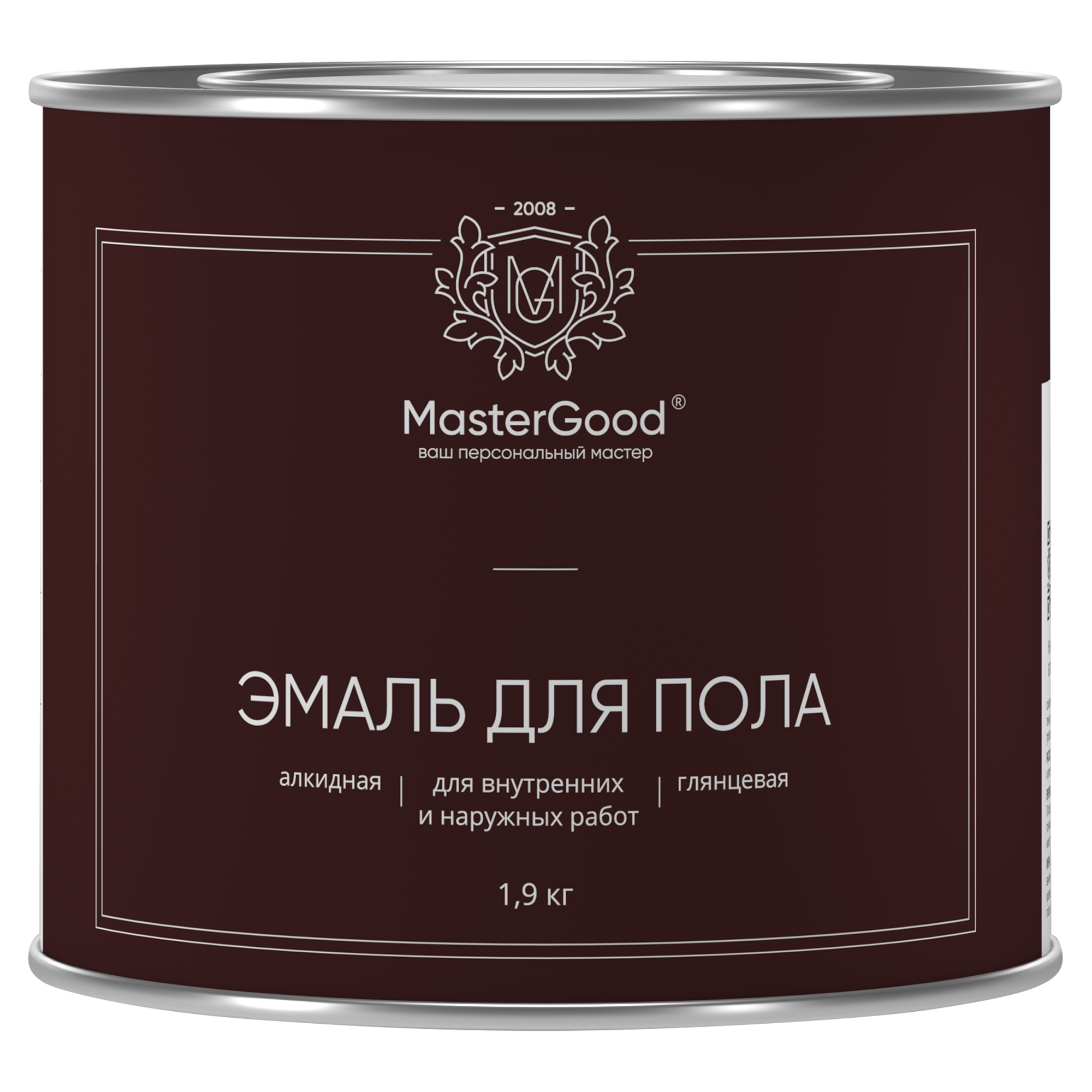 Эмаль для пола Master Good красно-коричневая 1,9 кг жен комплект good night серый р 48