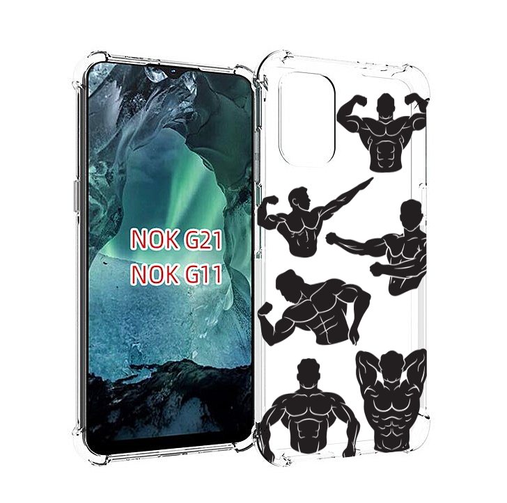 

Чехол Mypads Атлет Мужской Для Nokia G11/G21, Прозрачный, Tocco