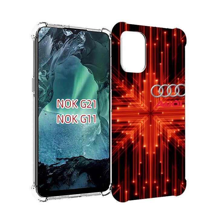 

Чехол Mypads Ауди-На-Неоновом-Фоне Для Nokia G11/G21, Прозрачный, Tocco