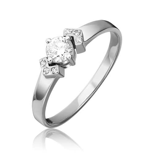 

Кольцо из золота р.  PLATINA jewelry 01-0558-00-101-1120-30, бриллиант, 01-0558-00-101-1120-30