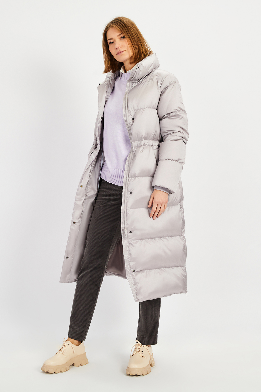 

Пуховик женский Baon B0022534 серый L, B0022534