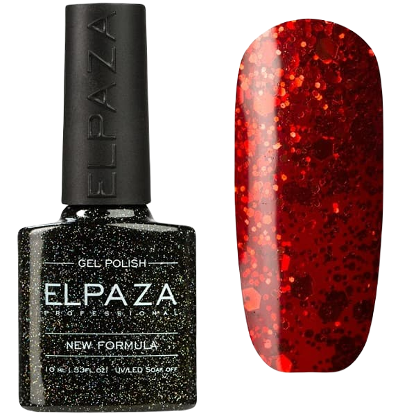 

Гель-лак Elpaza Magic Glitter №24 Алый закат, 10 мл