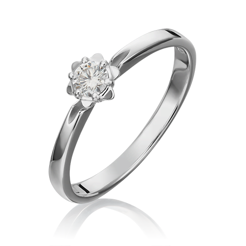 

Кольцо помолвочное из золота р.17,5 PLATINA jewelry 01-1013-00-101-1120-30, бриллиант, 01-1013-00-101-1120-30