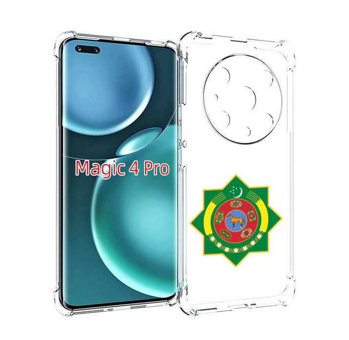 

Чехол MyPads герб-туркменистан для Honor Magic4 Pro, Прозрачный, Tocco