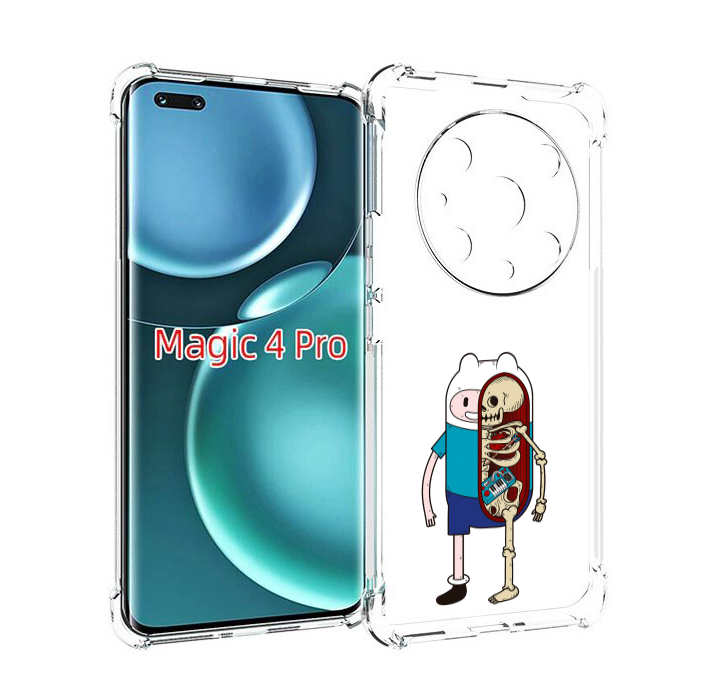 

Чехол MyPads Финн скелет для Honor Magic4 Pro, Прозрачный, Tocco