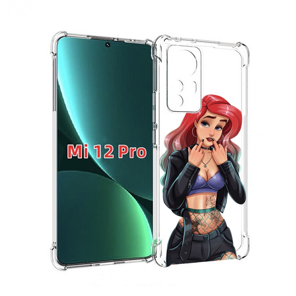 

Чехол MyPads Ариэль-русалочка-готика для Xiaomi 12S Pro, Прозрачный, Tocco