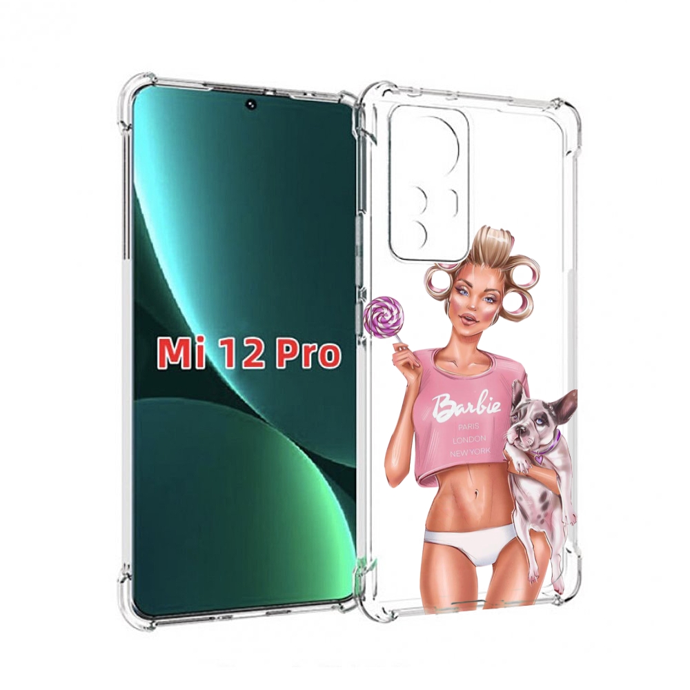

Чехол MyPads Барби-с-собачкой женский для Xiaomi 12S Pro, Прозрачный, Tocco