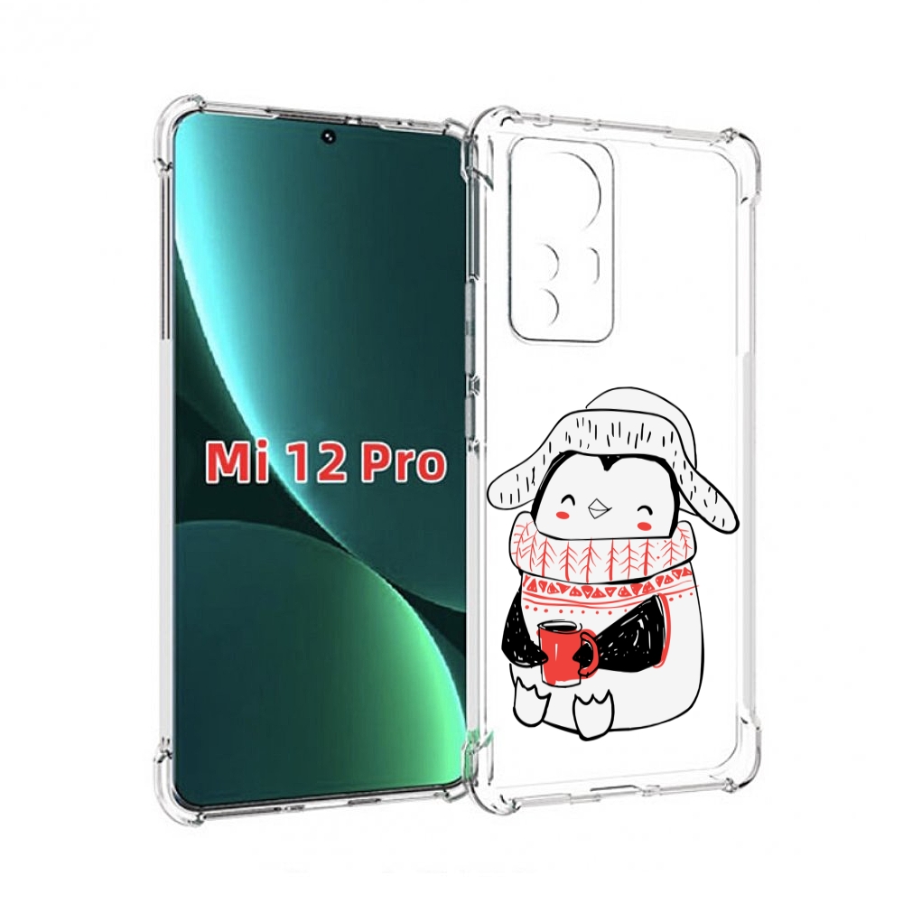 

Чехол MyPads Милый пингвин для Xiaomi 12S Pro, Прозрачный, Tocco