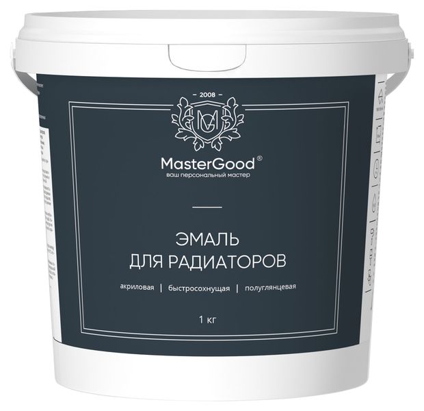 фото Эмаль для радиаторов master good акриловая 1 кг