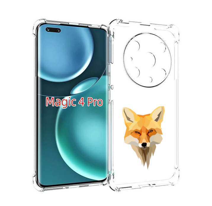 

Чехол MyPads голова-лисы для Honor Magic4 Pro, Прозрачный, Tocco