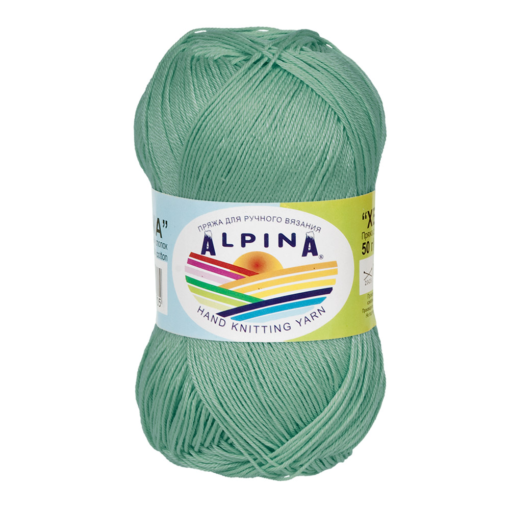 

Пряжа Alpina Xenia №849 серо-голубой, Бирюзовый, Xenia