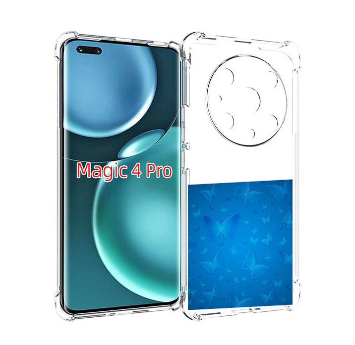 

Чехол MyPads голубые-бабочки для Honor Magic4 Pro, Прозрачный, Tocco