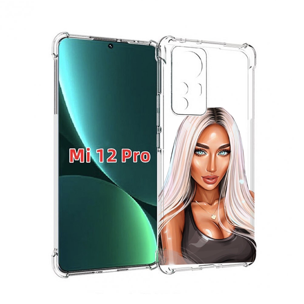 

Чехол MyPads Блондинка женский для Xiaomi 12S Pro, Прозрачный, Tocco