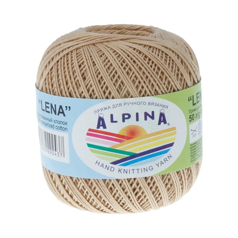 

Пряжа Alpina Lena № 70бежевый, Бежевый, Lena