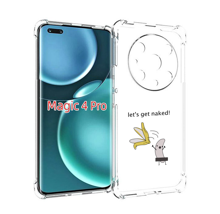 

Чехол MyPads голый-банан для Honor Magic4 Pro, Прозрачный, Tocco