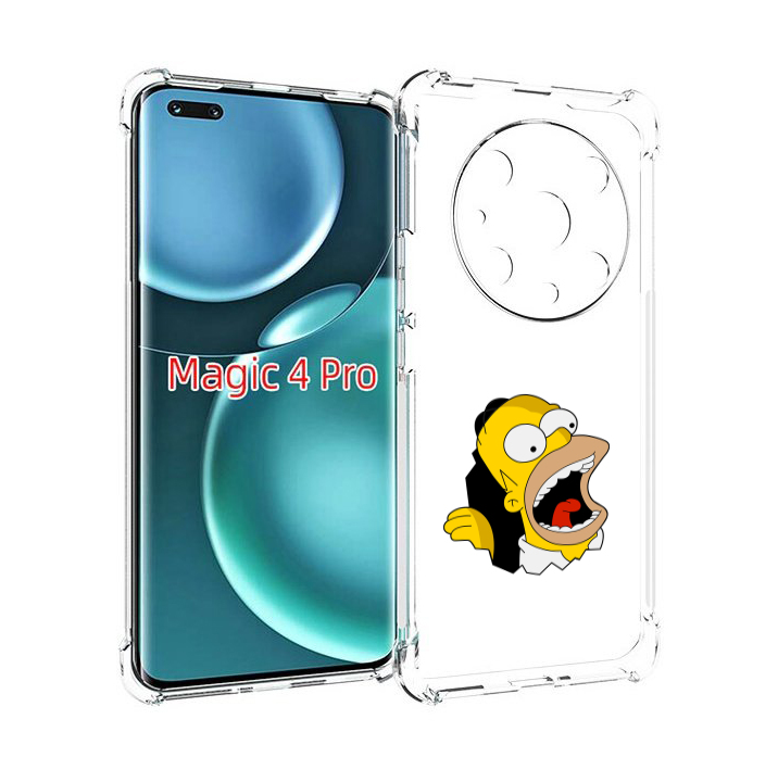 

Чехол MyPads гомер-голодный для Honor Magic4 Pro, Прозрачный, Tocco
