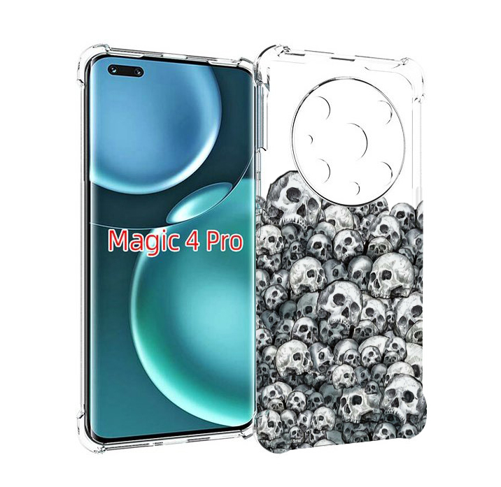 

Чехол MyPads гора из черепов для Honor Magic4 Pro, Прозрачный, Tocco