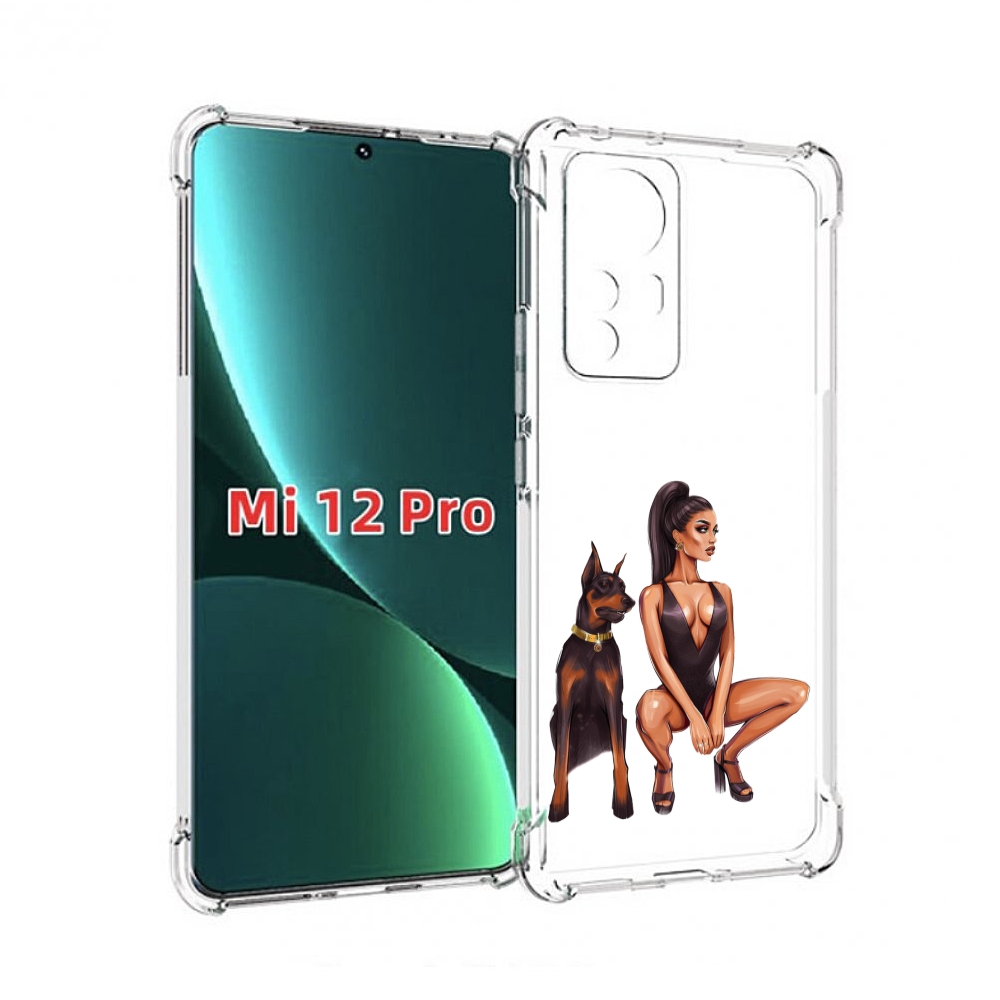 

Чехол MyPads Борзая-девушка для Xiaomi 12S Pro, Прозрачный, Tocco