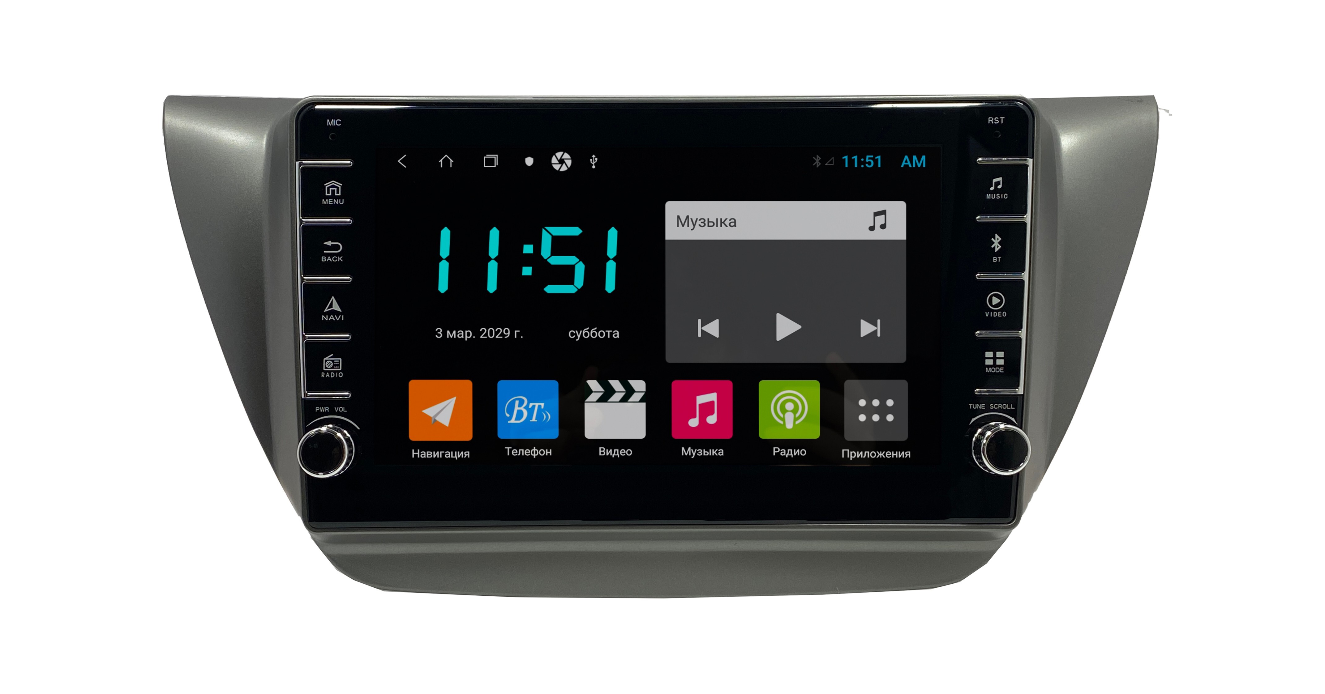 Штатная автомагнитола Zenith Mitsubishi Lancer 9 2000-2009 Android 12 464GB с 3297400₽