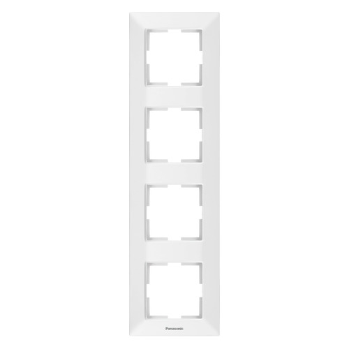 

Рамка Panasonic Arkedia Slim (WNTF08142WH-RU) 4x верт.монт. пластик белый (упак.:1шт)
