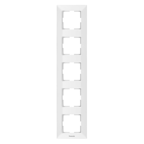 

Рамка Panasonic Arkedia Slim (WNTF08152WH-RU) 5x верт.монт. пластик белый (упак.:1шт)