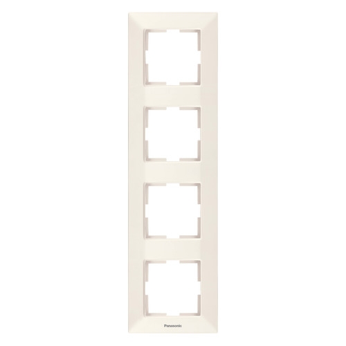 

Рамка Panasonic Arkedia Slim (WNTF08142BG-RU) 4x верт.монт. пластик бежевый (упак.:1шт)