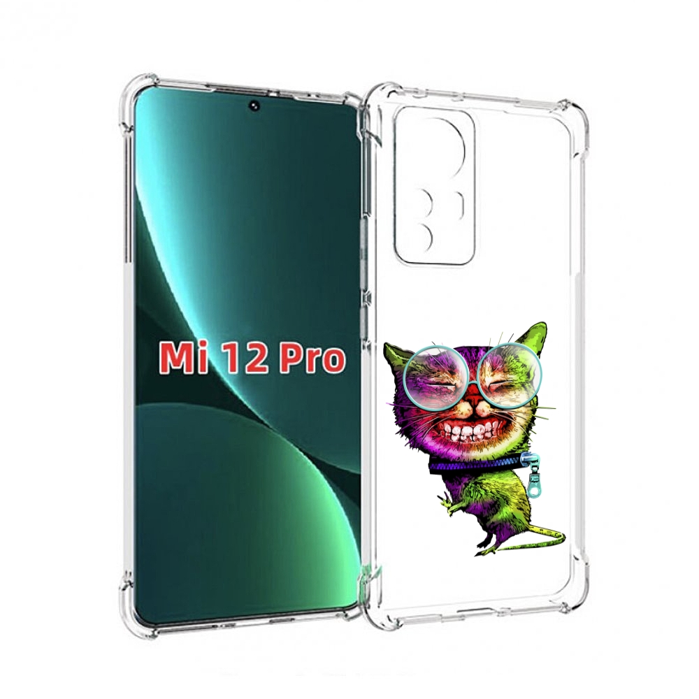 

Чехол MyPads Веселый кот для Xiaomi 12S Pro, Прозрачный, Tocco