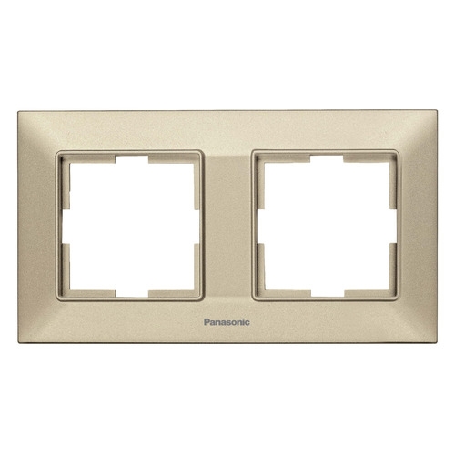 

Рамка Panasonic Arkedia Slim (WNTF08022BR-RU) 2x гориз.мон. пластик бронза (упак.:1шт), Золотистый