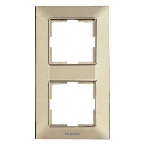 

Рамка Panasonic Arkedia Slim (WNTF08122BR-RU) 2x верт.монт. пластик бронза (упак.:1шт), Золотистый