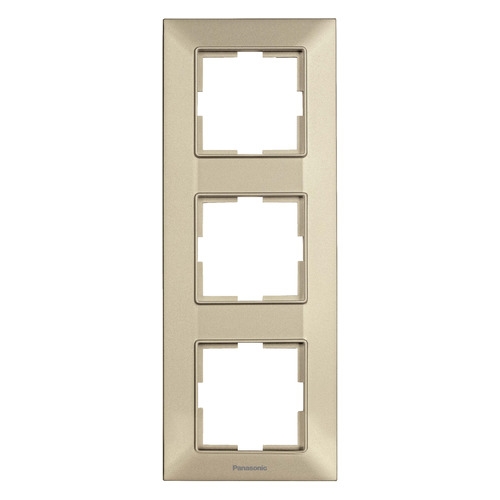 

Рамка Panasonic Arkedia Slim (WNTF08132BR-RU) 3x верт.монт. пластик бронза (упак.:1шт), Золотистый