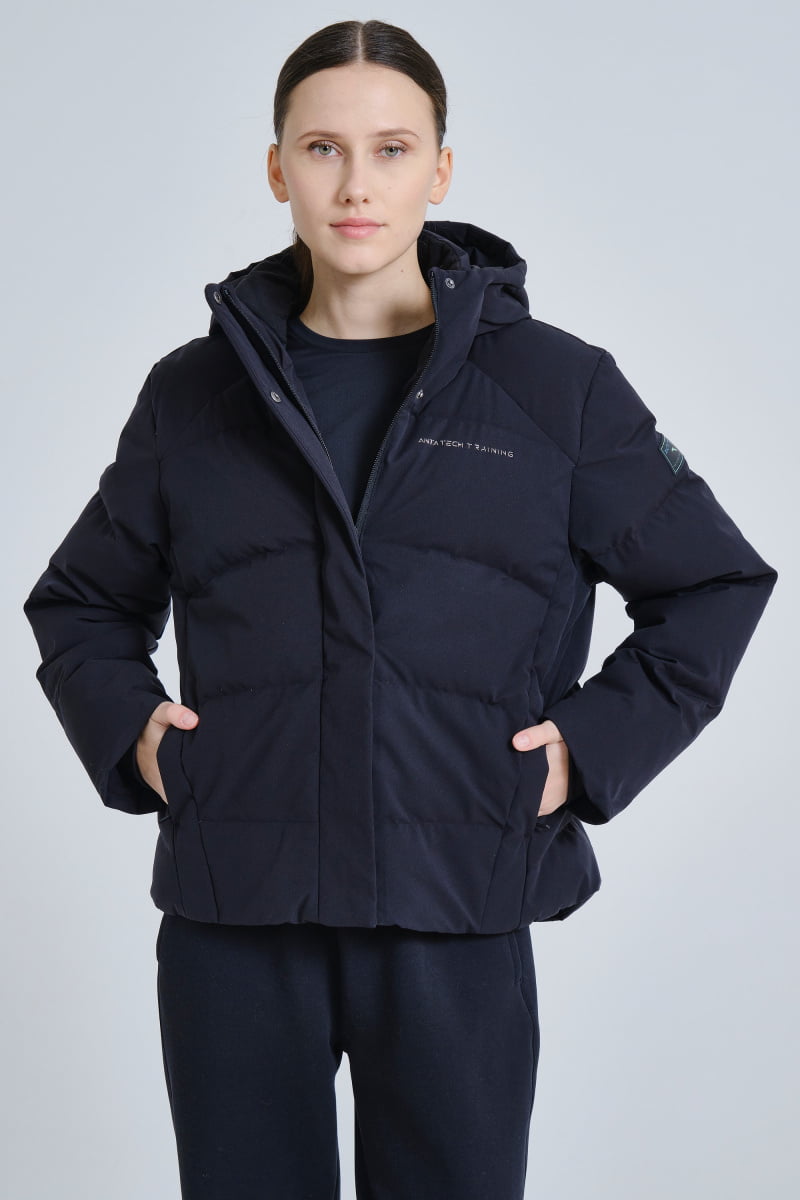 Пуховик женский Anta 862347919 Training AEROGEL LINING/A-RAIN RESISTANT черный 3XL