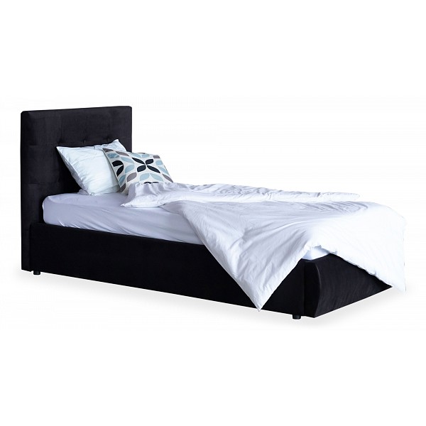 Кровать односпальная Наша мебель Selesta 2000x900 с ортопедическим основанием, черный