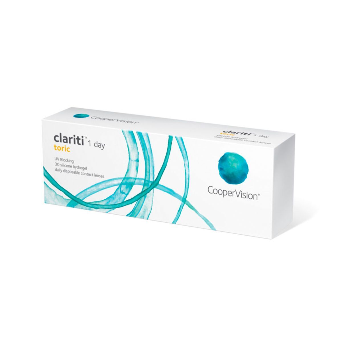 

Контактные линзы Clariti 1 Day toric 30 линз R8,6 SPH -2,25 CYL 0,75 AXIS 110, 1 Day toric 30 линз