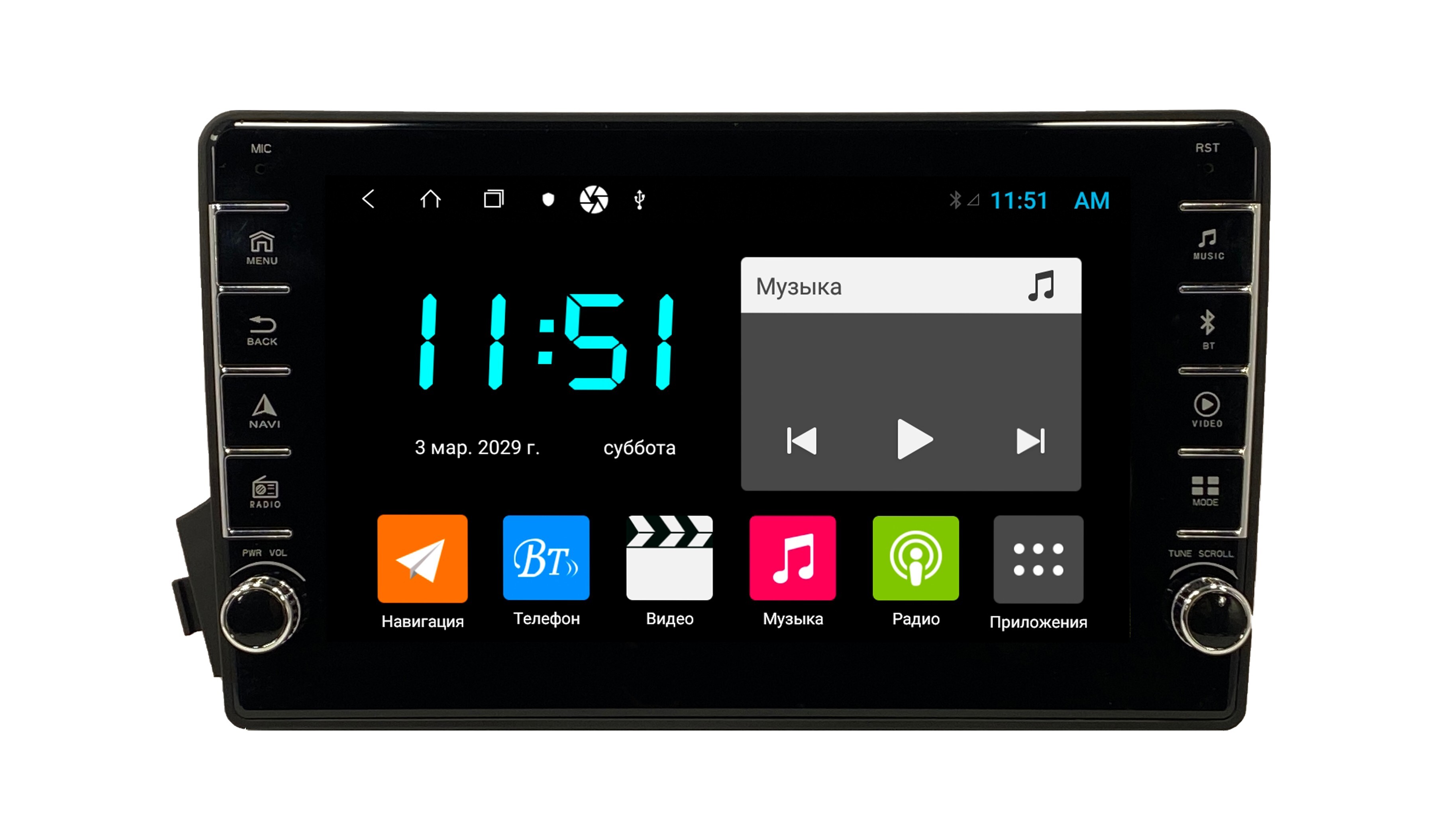 Штатная автомагнитола Zenith Ssang Yong Kyron Android 12 464GB с крутилками 3277600₽