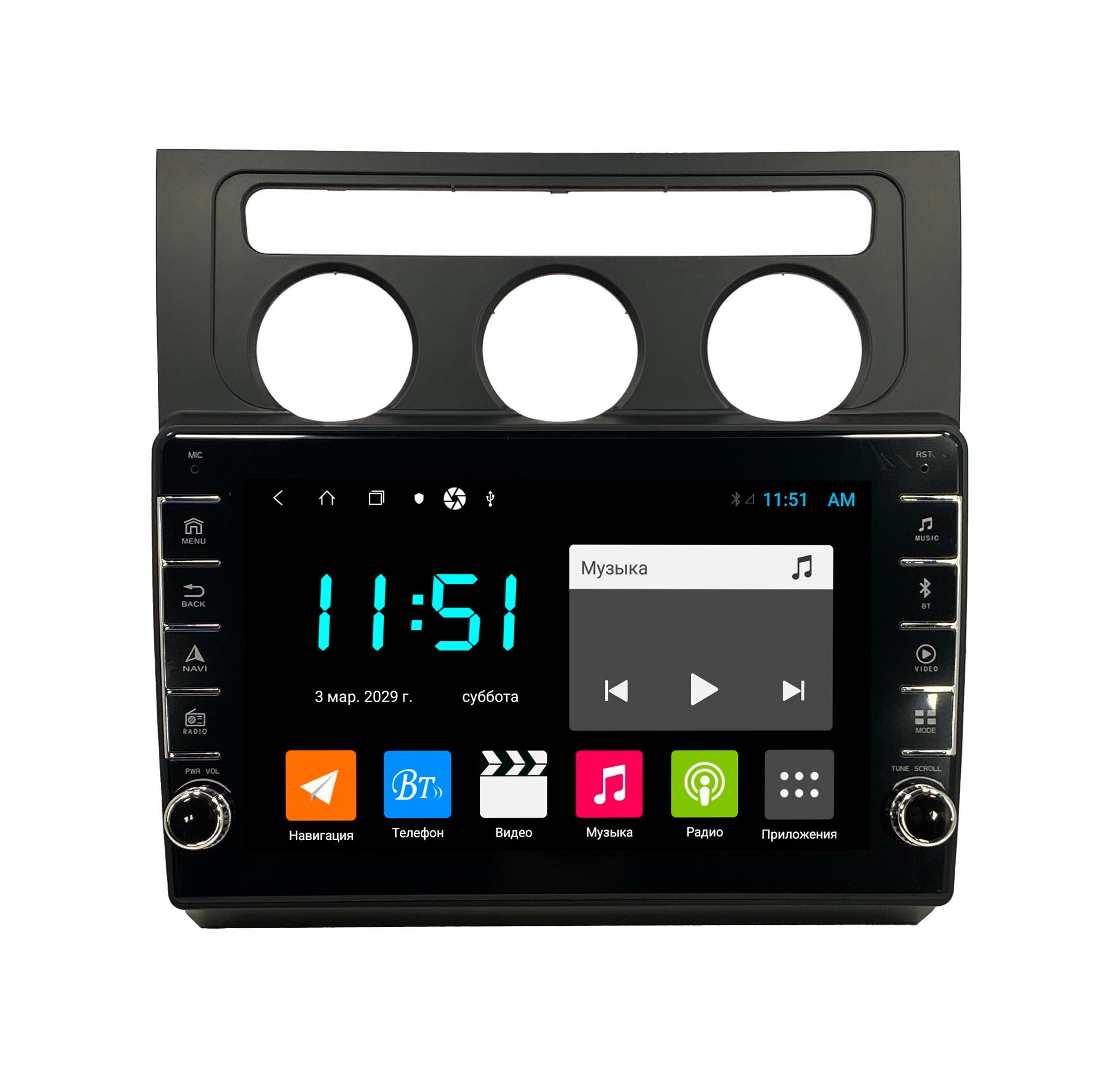 Штатная автомагнитола Zenith Volksvagen Touran 1 2003-2010 Android 12 464GB с 3566700₽