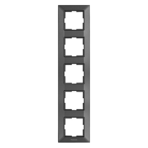 

Рамка Panasonic Arkedia Slim (WNTF08152DG-RU) 5x верт.монт. пластик дымчатый (упак.:1шт), Серый