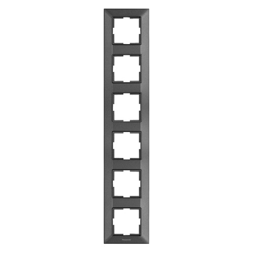 

Рамка Panasonic Arkedia Slim (WNTF08162DG-RU) 6x верт.монт. пластик дымчатый (упак.:1шт), Серый