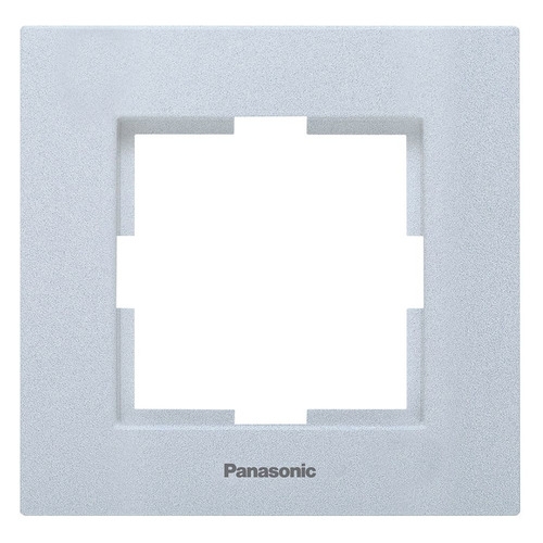 фото Рамка panasonic karre plus (wktf08012sl-ru) декор. 1x пластик серебро (упак.:1шт)