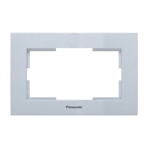 Рамка Panasonic Karre Plus (WKTF08092SL-RU) декор. 1x пластик серебро (упак.:1шт)