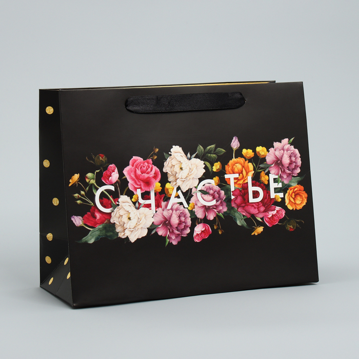 

Пакет Дарите Счастье Счастье в мелочах 23 х 18 х 8 см, Черный