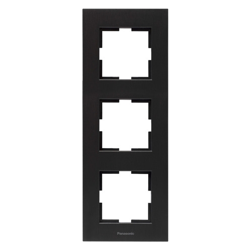 

Рамка Panasonic Karre Plus (WKTF08133AB-RU) 3x верт.монт. металл черный (упак.:1шт)