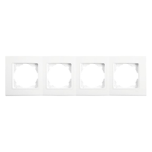 

Рамка Panasonic Linnera S (91480004-RU) 4x гориз.мон. пластик белый (упак.:1шт)