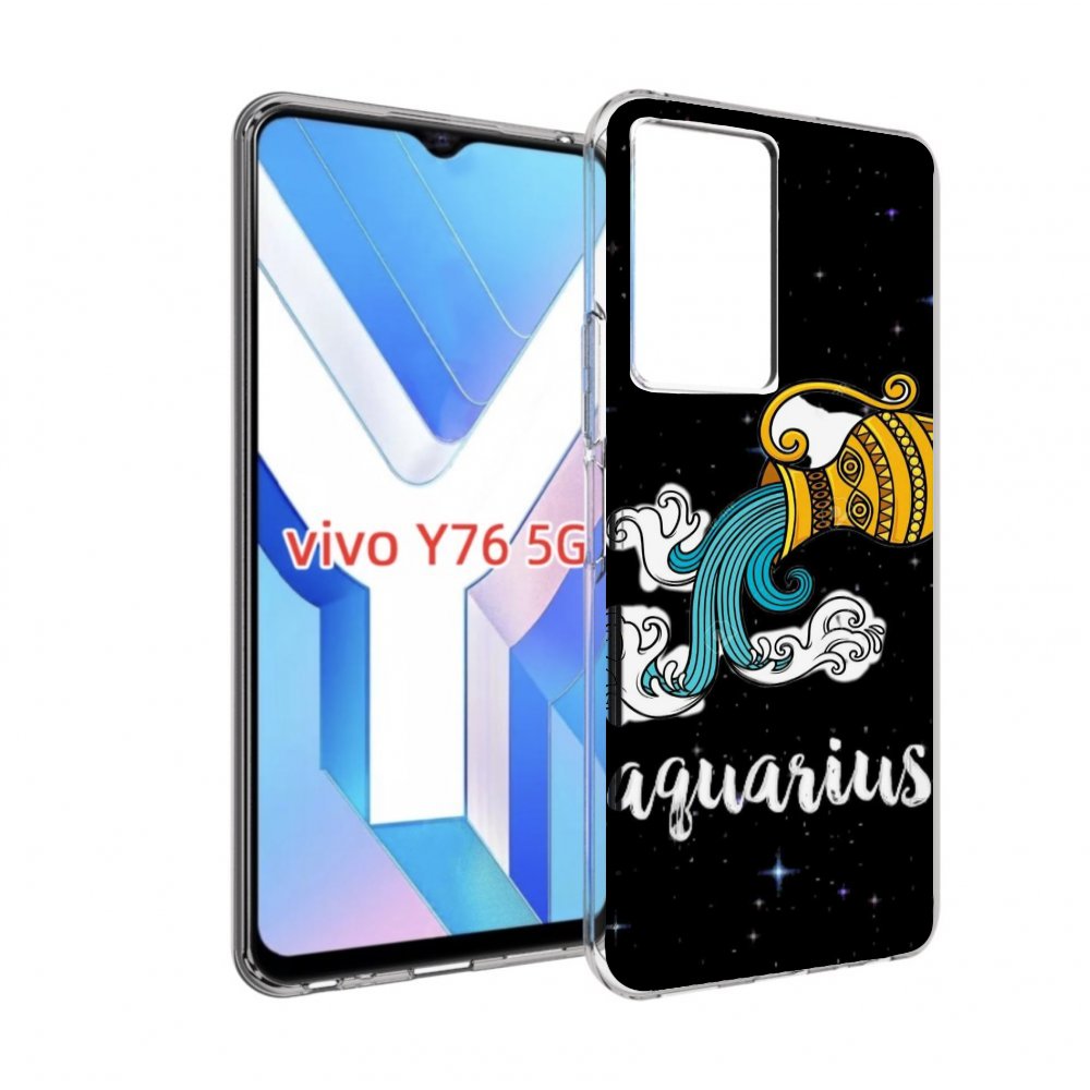 

Чехол MyPads знак зодиака водолеи 2 для Vivo Y76 5G, Прозрачный, Tocco